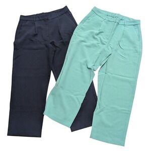 🆕 Old Navy Womens XL Taylor Wide Leg Trouser Pants Full Length Lot 2 Pairs NWT
